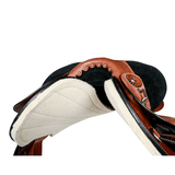 New! Syd Hill Gibson Half Breed Saddle, Roughout Leather – SHXP Adjustable Tree and Panels - Country Scene Saddlery and Pet Supplies