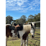 New! Syd Hill Gibson Half Breed Saddle, Roughout Leather – SHXP Adjustable Tree and Panels - Country Scene Saddlery and Pet Supplies