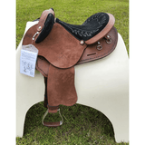 New! Syd Hill Gibson Half Breed Saddle, Roughout Leather – SHXP Adjustable Tree and Panels - Country Scene Saddlery and Pet Supplies