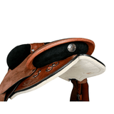 New! Syd Hill Gibson Half Breed Saddle, Roughout Leather – SHXP Adjustable Tree and Panels - Country Scene Saddlery and Pet Supplies