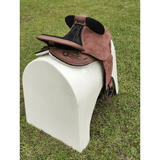 New! Syd Hill Gibson Half Breed Saddle, Roughout Leather – SHXP Adjustable Tree and Panels - Country Scene Saddlery and Pet Supplies