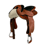 New! Syd Hill Gibson Half Breed Saddle, Roughout Leather – SHXP Adjustable Tree and Panels - Country Scene Saddlery and Pet Supplies