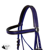 New! Syd Hill PVC Hanovarian Bridle with Reins Great work bridle. Pony / Blue