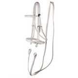 NEW! Syd Hill PVC Matte Race Bridle with Cavesson Noseband & Loop Reins-BLACK - Country Scene Saddlery and Pet Supplies