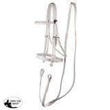 NEW! Syd Hill PVC Matte Race Bridle with Cavesson Noseband & Loop Reins-white - Country Scene Saddlery and Pet Supplies