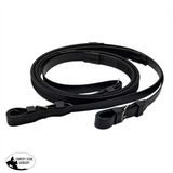 NEW! Syd Hill PVC SS Buckle End Reins-BLACK - Country Scene Saddlery and Pet Supplies