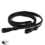 NEW! Syd Hill PVC SS Buckle End Reins-BLACK - Country Scene Saddlery and Pet Supplies
