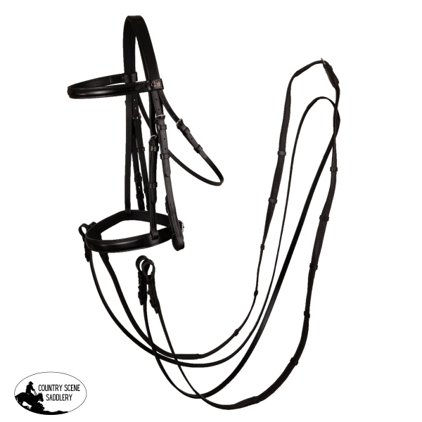NEW! Syd Hill Raised Show Weymouth- Black barcoo Bridles -Stock bridles