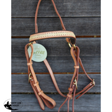 NEW! Syd Hill Rawhide Browband Barcoo Bridle Head- Chestnut - Country Scene Saddlery and Pet Supplies