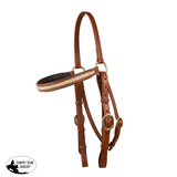 NEW! Syd Hill Rawhide Browband Barcoo Bridle Head Cob / Chestnut barcoo Bridles -Stock bridles