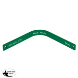 New! Syd Hill Stock Saddle Gullet Plates - Green / Extra Wide - 10’’