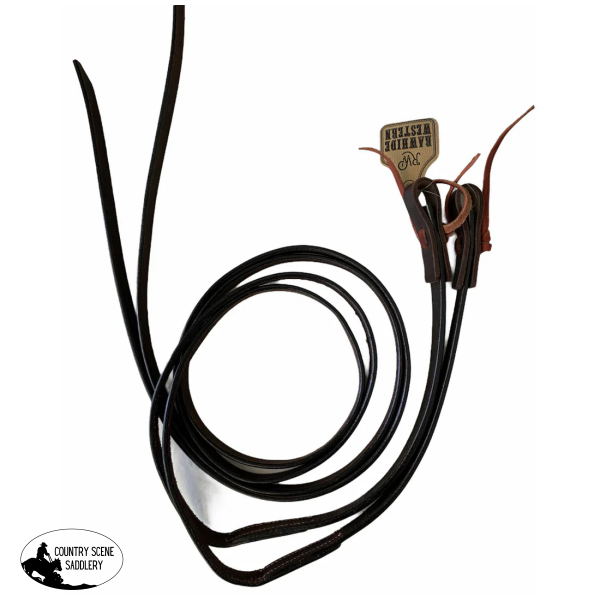 New! T5017 - 5/8’’ Aust Made Leather Split Reins Natural