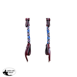 New! T5571C- Beaded One Ear Western Bridle Cob-Full - Horse Bridles