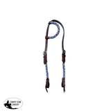 New! T5571C- Beaded One Ear Western Bridle Cob-Full - Horse Bridles