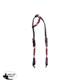New! T5571D - Beaded One Ear Western Bridle Cob-Full - Horse Bridles