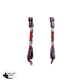 New! T5571D - Beaded One Ear Western Bridle Cob-Full - Horse Bridles