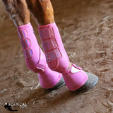 New! TACKTICAL™ PETAL PINK SPARKLE SPLINT BOOTS - Country Scene Saddlery and Pet Supplies