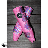 New! TACKTICAL™ PETAL PINK SPARKLE SPLINT BOOTS - Country Scene Saddlery and Pet Supplies