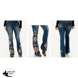 New! Tallulah Aztec Grace In LA High Waisted Flare Jeans - Western Jeans