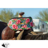 New! The Sch Beat Bag - Turquoise Floral Saddle Pouches Sacks Horn Bags