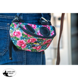 New! The Sch Beat Bag - Turquoise Floral Saddle Pouches Sacks Horn Bags