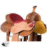 New! The Tough1 Dahlias & Diamonds Barrel Saddle - 15 - Tough! Barrel
