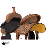 New! Tough1 Black Lotus Barrel Saddle - 15 - Tough! Barrel