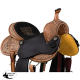 New! Tough1 Black Lotus Barrel Saddle - 15 - Tough! Barrel