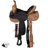 New! Tough1 Black Lotus Barrel Saddle - 15 - Tough! Barrel