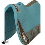 New! Tough1 Hand Painted Steer Skull Saddle Pad - 31’’ x 32’’ - Western Pad