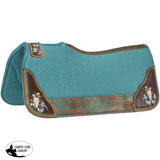 New! Tough1 Hand Painted Steer Skull Saddle Pad - 31’’ x 32’’ - Western Pad