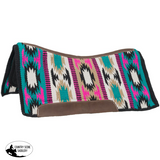 Patterned saddle pad withMint and Green