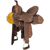 NEW! Tough1 Milo Overlay Saddle youth brown