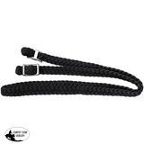 New! Tough1 Mini Braided Cord Roping Reins - Black