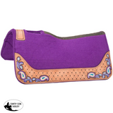 New! Tough1 Purple Paisley Saddle Pad | Country Scene Saddlery - 28’’ x 28’’ x 1’’ - Tack Sets