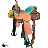 New! Tough1 Taos Barrel Saddle - 15 - Tough! Barrel