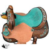 New! Tough1 Taos Barrel Saddle - 15 - Tough! Barrel