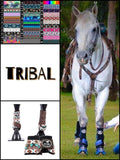 CSS Turquoise and Orange Tribal Boots - Country Scene Saddlery and Pet Supplies