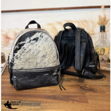 New! Trinity Ranch Mini Cowhide Back Pack / BLACK #1 - Country Scene Saddlery and Pet Supplies