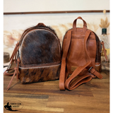 New! Trinity Ranch Mini Cowhide Back Pack / BROWN #1 - Country Scene Saddlery and Pet Supplies