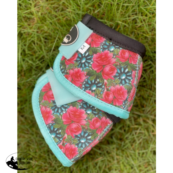 New! Turquoise Flora Bell Boots Tack Sets