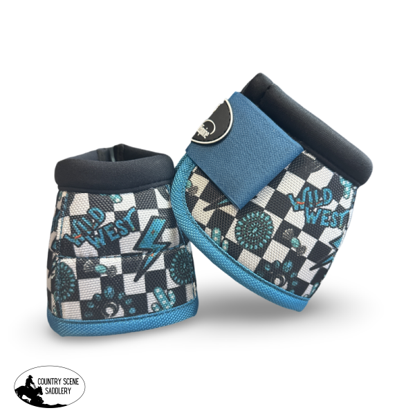 New! Turquoise Glass Bell Boots Tack Sets