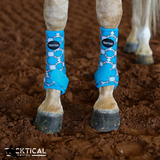 New! TURQUOISE HEAT SPLlNT BOOTS (PAIR) MEDIUM / FRONT Splint Boots