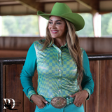 New! WAVY MESH SLEEVE PERFORMANCE RODEO SHIRT