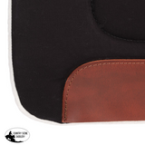 New! Weaver Contoured Saddle Pad Black H9 - 32" x 32" - Country Scene Saddlery and Pet Supplies