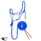 New! Weaver Halter Rope Diamond Braid - Blue/Orange/Lime