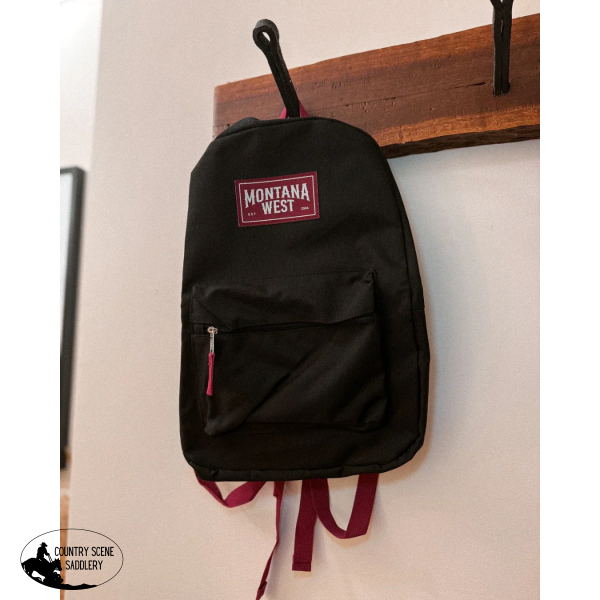 New! Western Back Pack / BLACK
