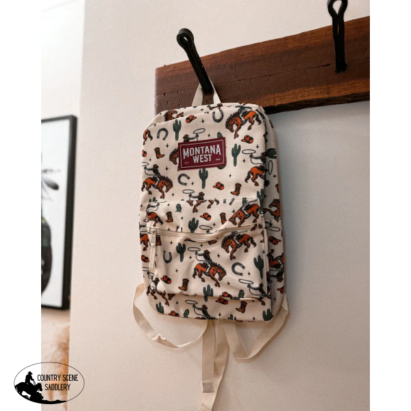 New! Western Back Pack / Cowboy