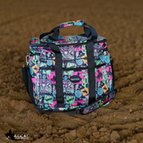 New! WESTERN NEON GROOMING TOTE WITH ZIPPER - Country Scene Saddlery and Pet Supplies