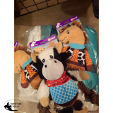 New! Western Rope and Plush Squeaky Dog Toy - Horse Product ID: KM-08142 - Country Scene Saddlery and Pet Supplies